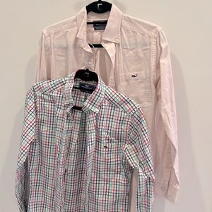 2 xsmall Vineyard Vines slim fit tucker shirt
